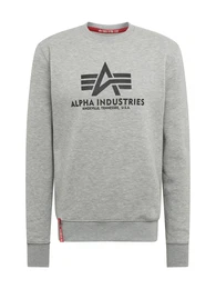Sweatshirt anthrazit / hellgrau / rot