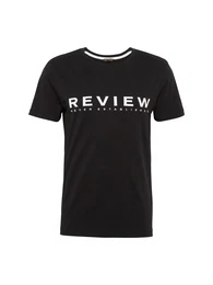 Review T-Shirt rot / schwarz