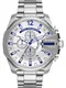 DIESEL Chronograph MEGA CHIEF, DZ4477 blau / silber / weiß