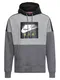 Nike Sportswear Hoodie M NSW HOODIE FLC PO grau / schwarz / weiß