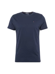 T-Shirt dunkelblau / feuerrot / weiß
