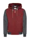 Ragwear Jacke MIRO MELANGE dunkelgrau / weinrot