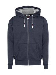 Hoodie ''''JM'''' dunkelblau / weiß