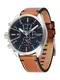 DIESEL Chronograph navy / braun / silber