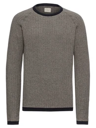 SELECTED HOMME Strickpullover SHHLAMBERT CREW NECK creme / navy