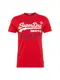 Superdry Shirt mit Logoprint rot