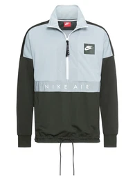 Nike Sportswear Übergangsjacke M NSW TOP AIR LS HZ PK hellblau / schwarz