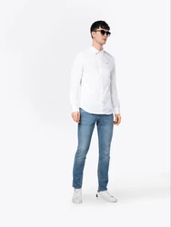 Tommy Jeans Herren Freizeithemd Original Stretch Regulär Slim Fit navy/rot/wei