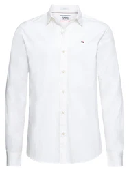 Tommy Jeans Herren Freizeithemd Original Stretch Regulär Slim Fit navy/rot/wei
