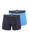 BOSS 2er Pack Boxershorts B&H JAN blau