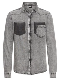 Hemd grey denim