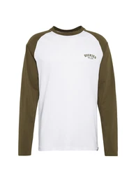 DICKIES Shirt Baseball oliv / weiß