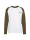 DICKIES Shirt Baseball oliv / weiß