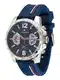 TOMMY HILFIGER Multifunktionsuhr dunkelblau / silber