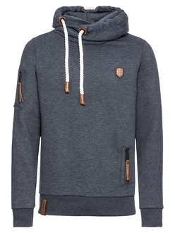 naketano Sweatshirt Kapuzenpullover camel/indigo