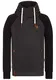 Naketano Kapuzenpullover basaltgrau / schwarz