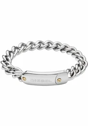 DIESEL Armband STEEL DX1114040 silber