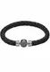 DIESEL Lederarmband STACKABLES, DX1105060 grau / schwarz / silber