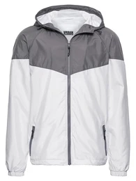 Jacke dunkelgrau / weiß