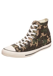 Chuck Taylor All Star High Sneaker hellbeige / grün