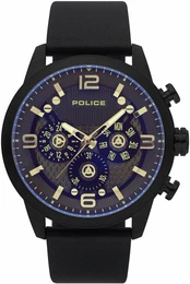Multifunktionsuhr ''''KEY WEST, PL15415JSB.02'''' blau / gold / schwarz
