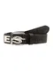DIESEL Gürtel B-BOLD schwarz / silber