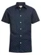 SELECTED HOMME Hemd SHHONEFABIAN SHIRT SS AOP blau / weiß