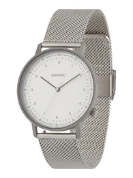 Komono Armbanduhr LEWIS MESH silber