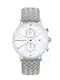 Kapten & Son Armbanduhr ''''Chrono Woven'''' silber / grau