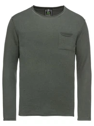 Pullover ''''MST MONACO round'''' dunkelgrün