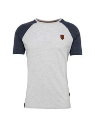 Naketano T-Shirt Dachrinne indigo / grau