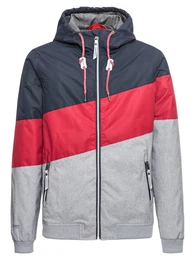 Jacke ''''TRICOLE'''' nachtblau / grau / rot
