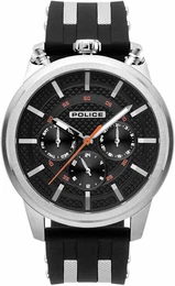 POLICE Uhr UPSIDE, PL15414JS.02P schwarz / silber