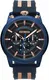 POLICE Multifunktionsuhr ''''UPSIDE, PL15414JSBL.61P'''' dunkelblau / rosegold