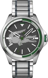 LACOSTE Armbanduhr anthrazit / grün / silber