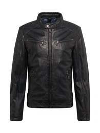 Lederjacke ''''MARC LAKEV'''' navy / schwarz