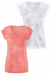 Tričko lososová / přírodní bílá