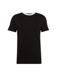 NEW LOOK T-Shirt RP 46 29.09 MW RINGER WITH SIDE STRIPE P schwarz / weiß