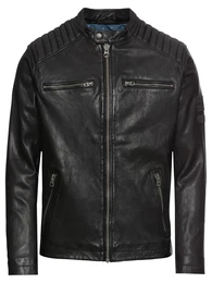 Pepe Jeans Lederjacke LENNON schwarz