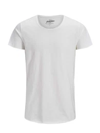 T-Shirt ''''JJEBAS TEE SS U-NECK NOOS'''' weiß