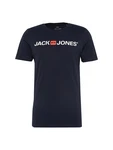 JACK & JONES JJECorp Logo Tee SS Crew Neck NOOS (12137126) dunkelblau/pastellrot/wei