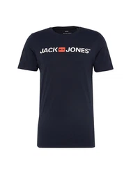 JACK & JONES JJECorp Logo Tee SS Crew Neck NOOS (12137126) dunkelblau/pastellrot/wei
