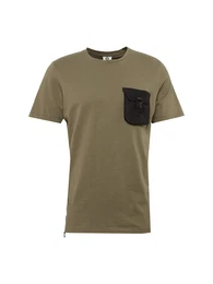 JACK & JONES T-Shirt JCOPOCKETS TEE SS CREW NECK oliv