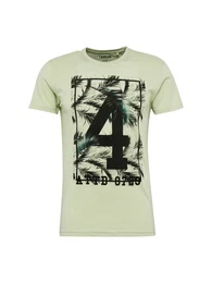 !Solid T-Shirt Nova pastellgrün / schwarz