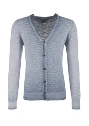S.Oliver RED LABEL Strickjacke blau / hellgrau