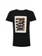 Mister Tee T-Shirt ''''Hustler Bar'''' schwarz / weiß / taupe / camel