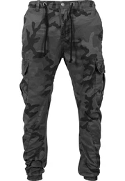 Camo Cargo Jogging Pants grau / dunkelgrau / schwarz