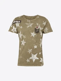 Key Largo T-Shirt MT LAS VEGAS round oliv / schwarz