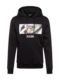 Sweatshirt ''''Boom'''' schwarz / weiß / grau