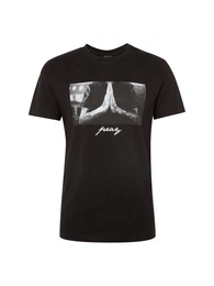 T-Shirt ''''Pray'''' schwarz / grau